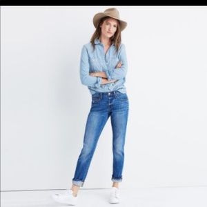 Madewell slim boy jean in Walton wash